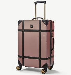 Cestovní kufr ROCK TR-0193/3-M ABS - růžová