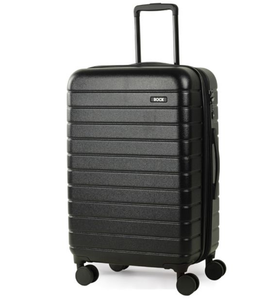 Cestovní kufr ROCK TR-0214/3-M ABS - černá