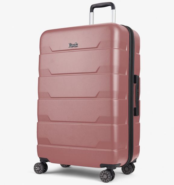 Cestovní kufr ROCK TR-0232/3-L ABS - růžová