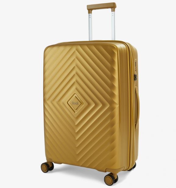 Cestovní kufr ROCK Infinity M PP - zlatá