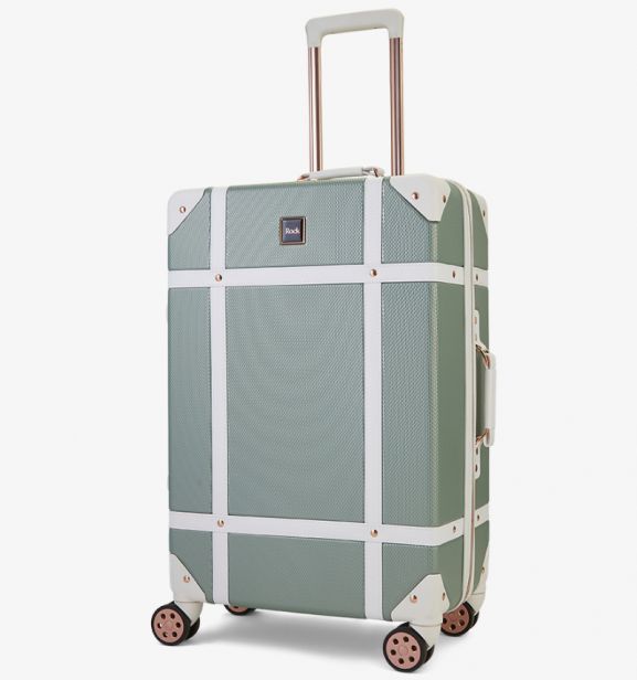 Cestovní kufr ROCK TR-0193/3-M ABS - šedozelená