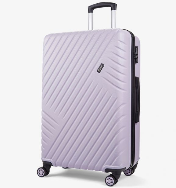 Cestovní kufr ROCK Santiago L ABS - fialová