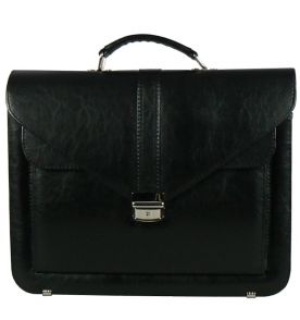 Aktovka REAbags 7173B - černá/nikl