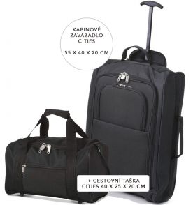 Cestovní set CITIES černá