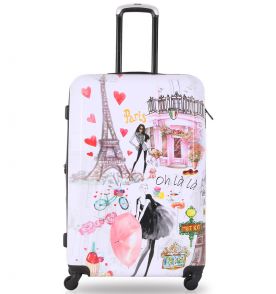 Cestovní kufr TUCCI T-0163/3-M Paris Love