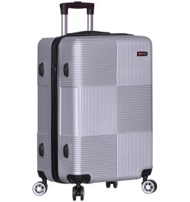 Cestovní kufr METRO LLTC3/3-L ABS - stříbrná