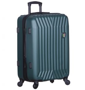 Cestovní kufr TUCCI T-0115/3-L ABS - zelená