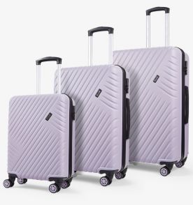 Sada cestovních kufrů ROCK Santiago ABS - fialová