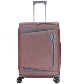 Cestovní kufr HIGHBURY Kepler HBY-0172/3-L - vínová/šedá